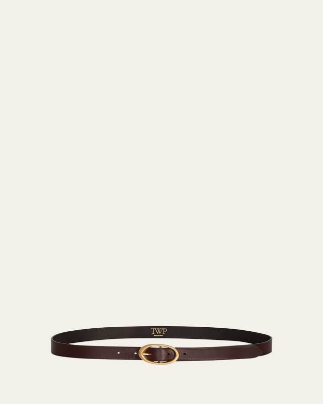 Narrow Leather Belt